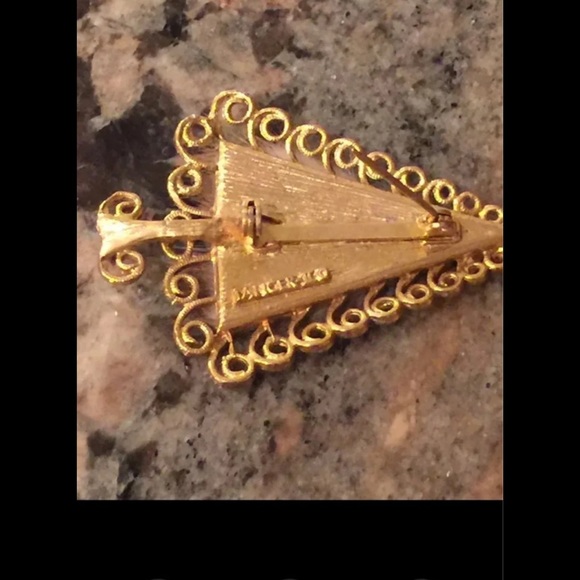 Vintage TANCER II ©️ Mink Fur Christmas Tree 🎄 Pin/Brooch - Picture 5 of 9